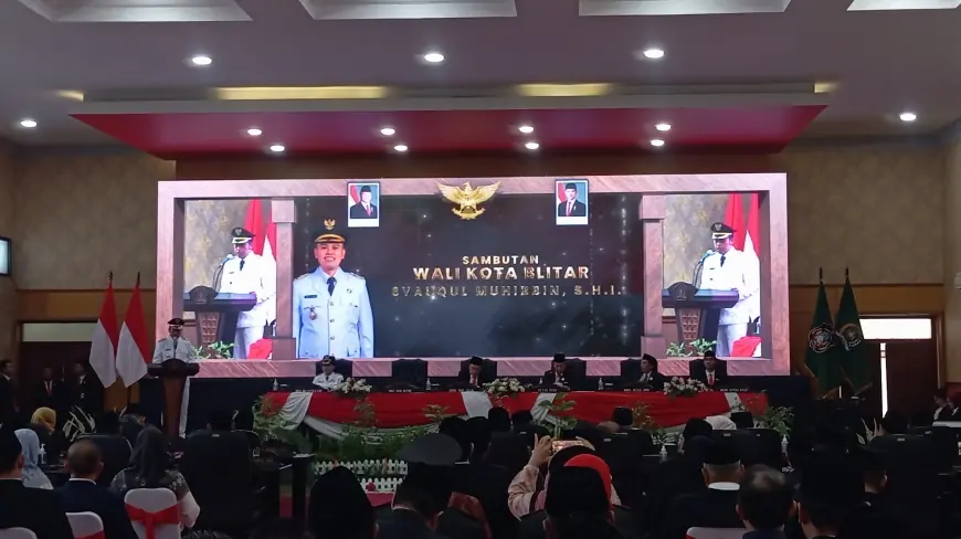 Pimpinan Daerah Baru, DPRD Kota dan Kabupaten Blitar Gelar Rapat Paripurna Setijab