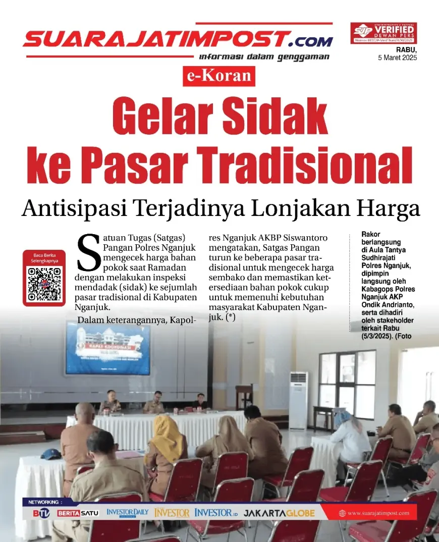 eKoran, Edisi Rabu, 05 Maret 2025