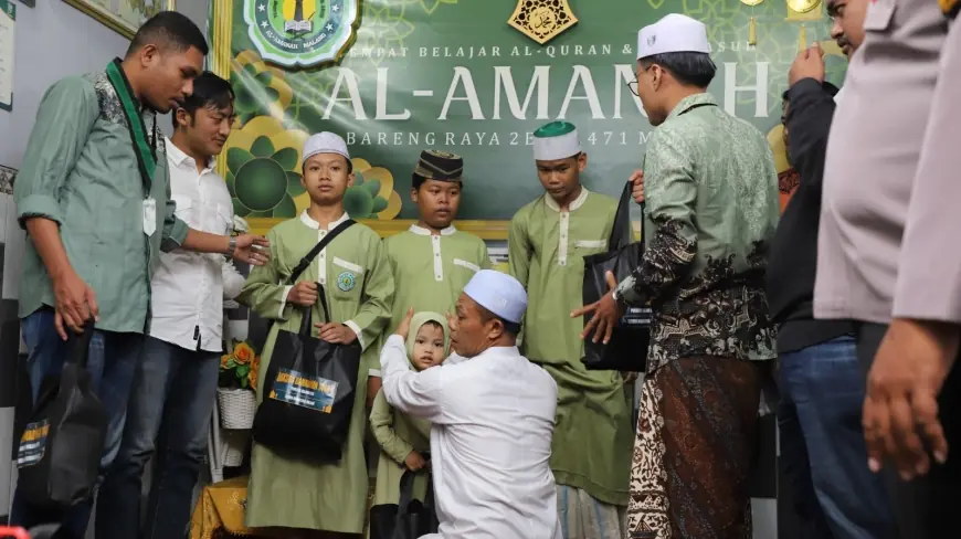 Gelar Safari Ramadan, Polresta Malang Kota Ajak Mahasiswa Buka Puasa Bersama Anak Yatim