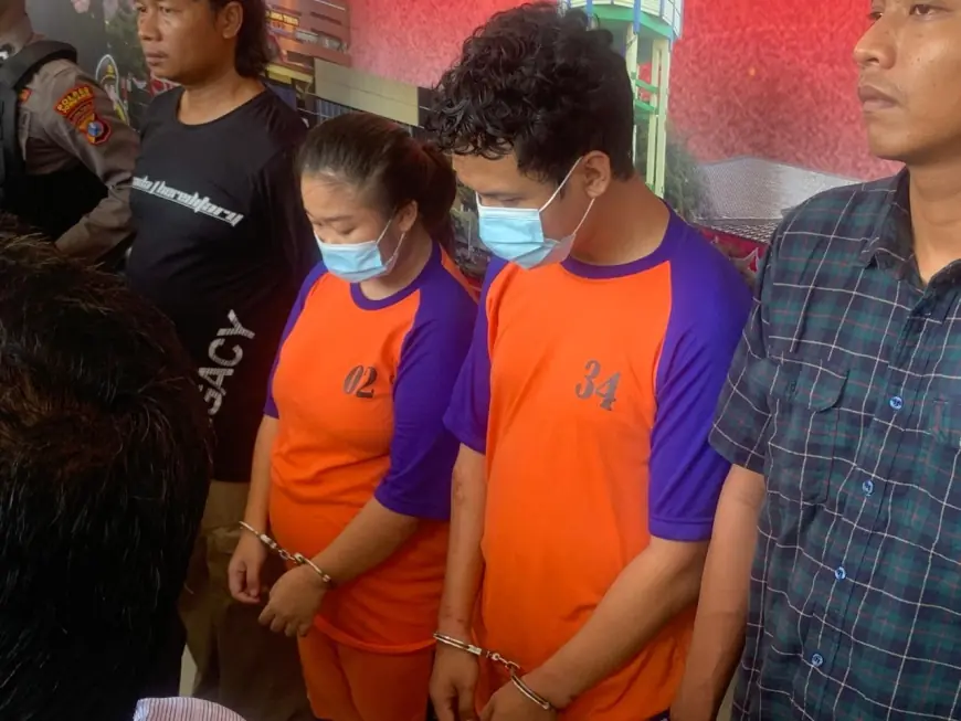 Pria Asal Sumatera Barat Ajak Istrinya yang Sedang Hamil Begal Mobil Ojol di Jombang