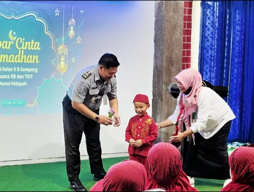 Pererat Hubungan Sosial, Rutan Kelas II B Sampang Terima Kunjungan Siswa TK