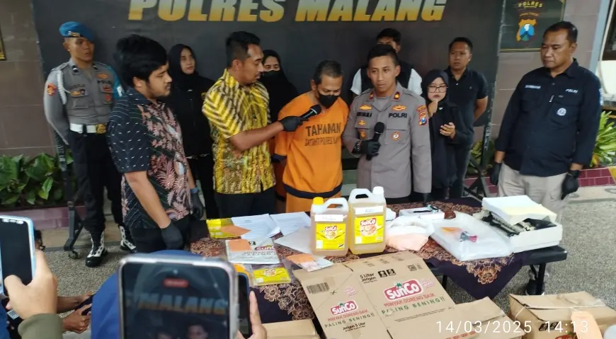 Pemalsu Minyak Goreng Sunco di Malang Terbongkar, Pasutri Jadi Tersangka