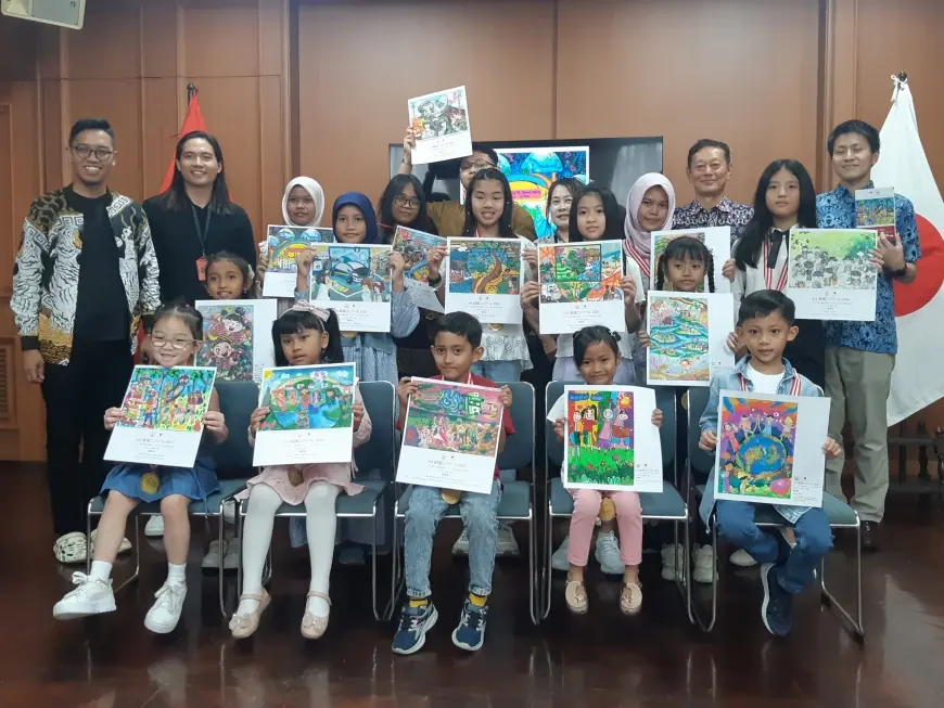 Eratkan Hubungan Diplomasi lewat Seni, Tahun ke-3 Kompetisi Menggambar LAC X Konjen Jepang Angkat Tema Lingkungan