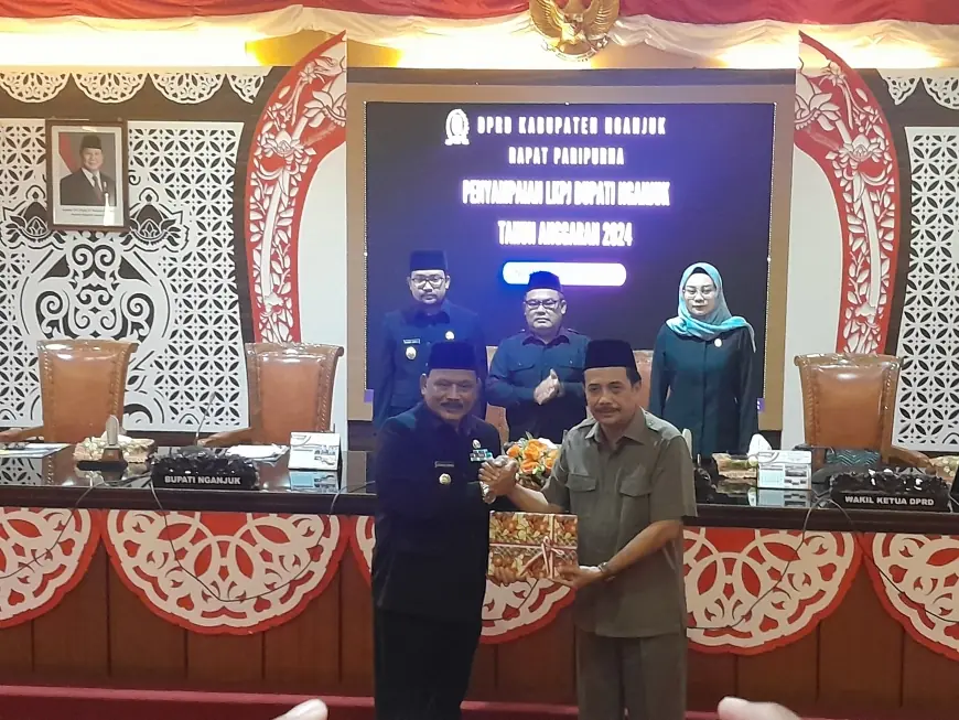 DPRD Nganjuk Gelar Rapat Paripurna Penyampaian LKPj Bupati 2024