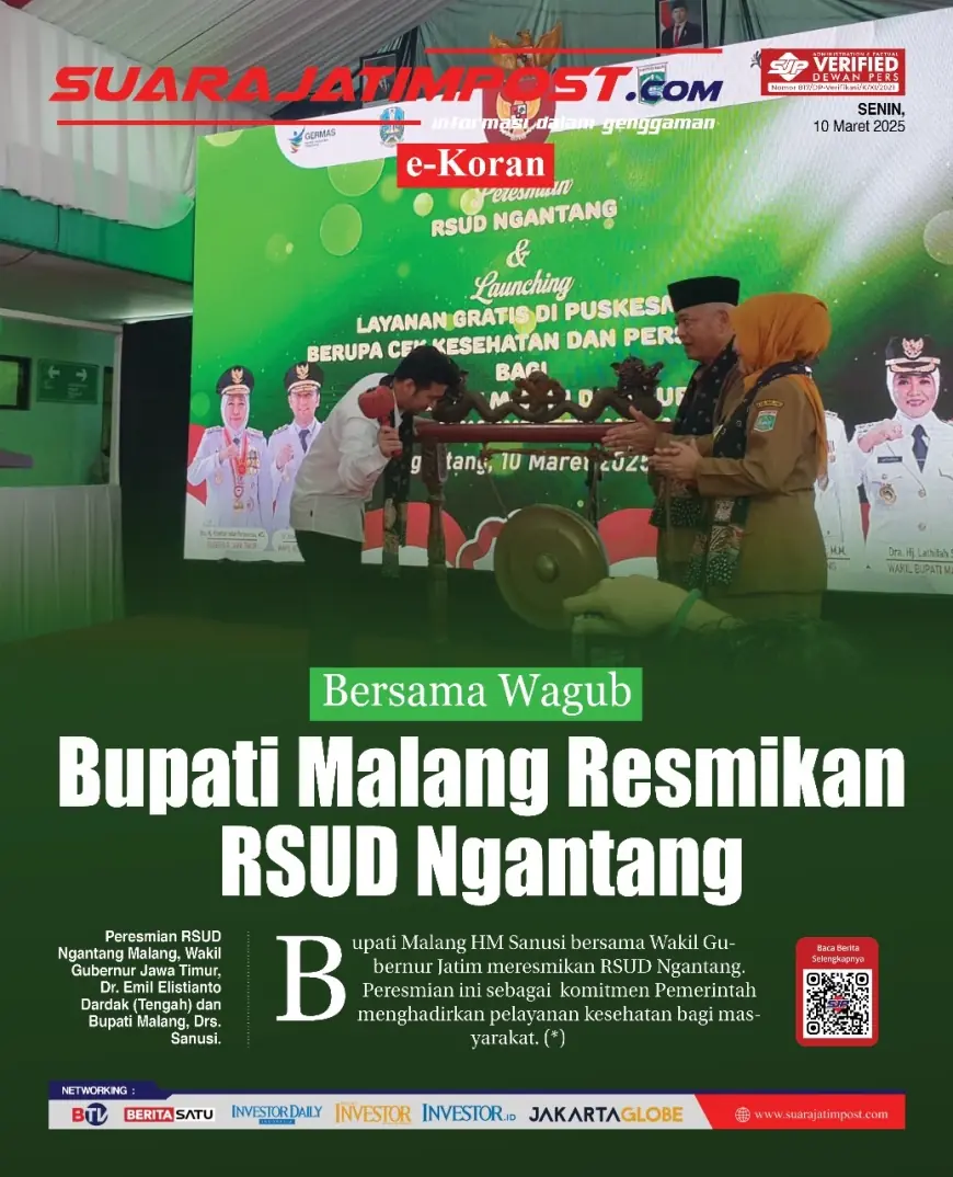 eKoran, Edisi Senin, 10 Maret 2025