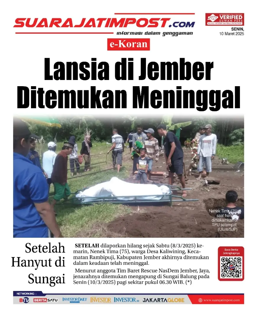 eKoran, Edisi Senin, 10 Maret 2025