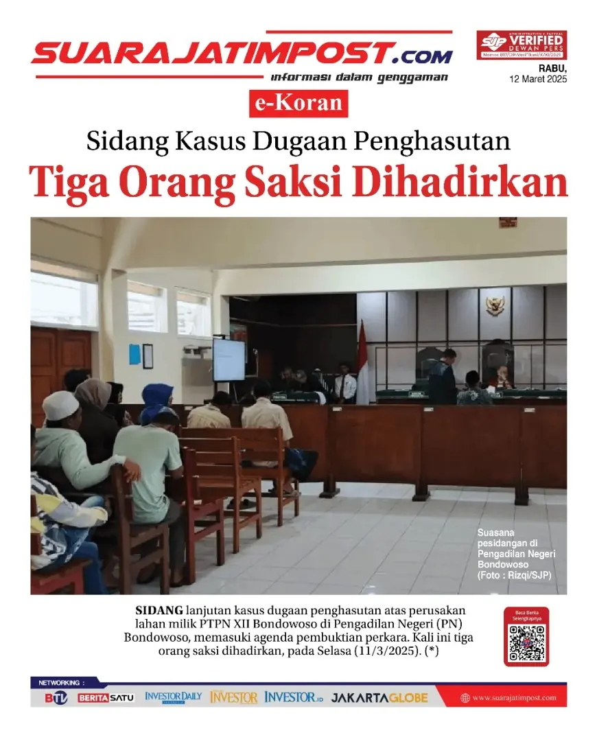 eKoran, Edisi Rabu, 12 Maret 2025