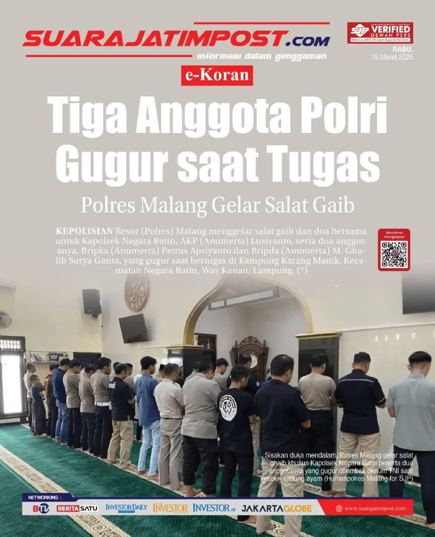 eKoran, Edisi Rabu, 19 Maret 2025