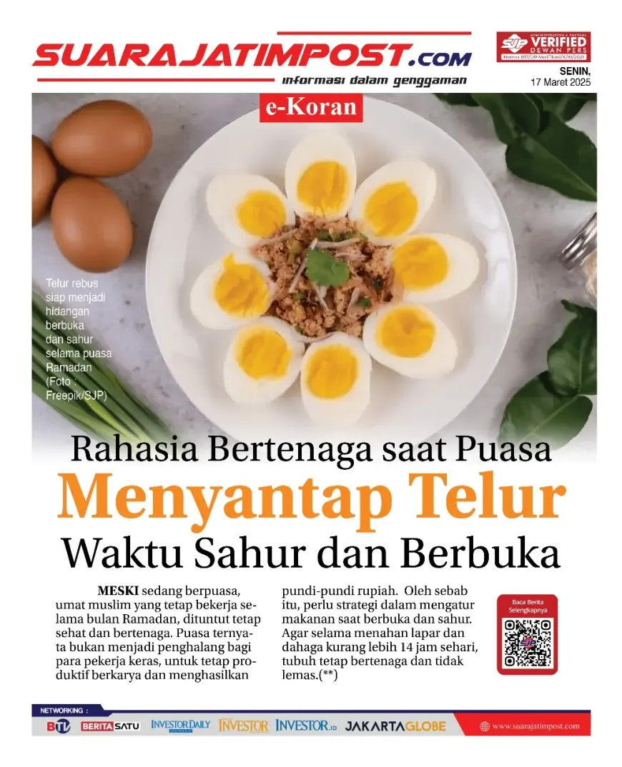 eKoran, Edisi Senin, 17 Maret 2025