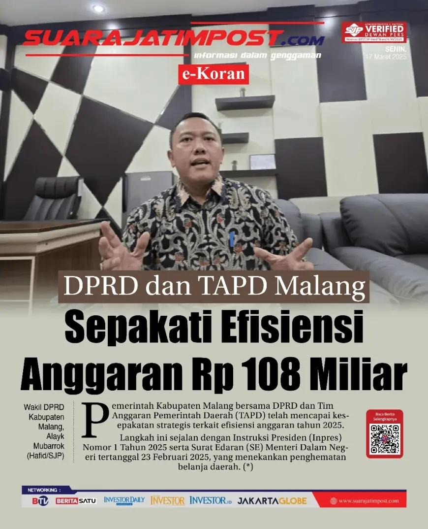 eKoran, Edisi Senin, 17 Maret 2025