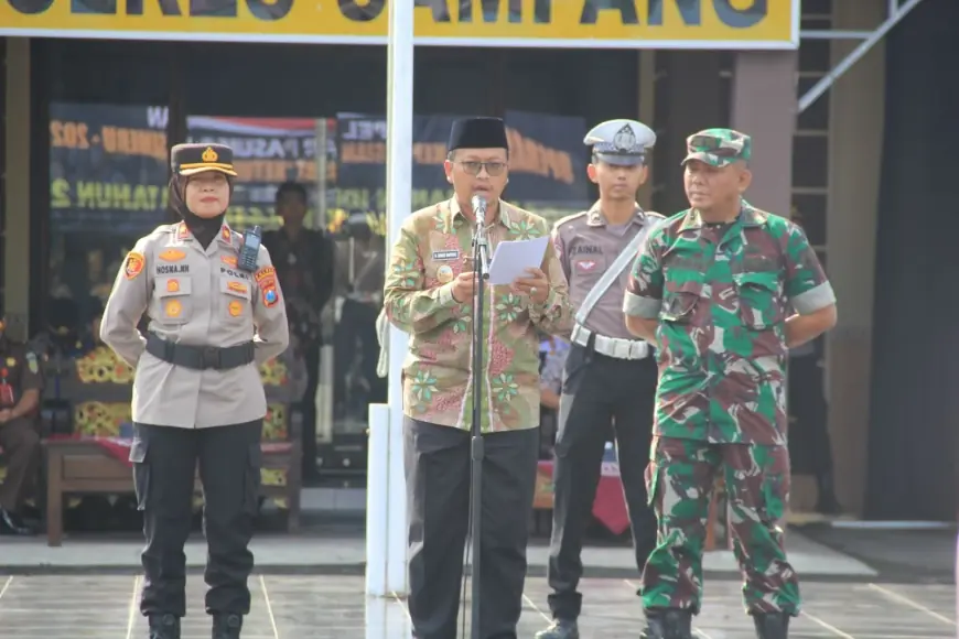 Ra Wabup Pimpin Apel Operasi Ketupat Semeru di Mapolres Sampang