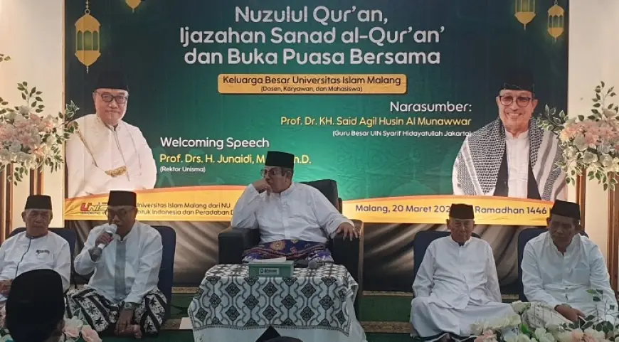 Hadirkan KH Said Agil, Unisma Peringati Nuzulul Qur'an dan Buka Puasa Bersama