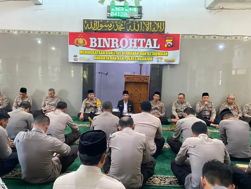 Perkuat Iman, Jajaran Polres Nganjuk Butuh Pembinaan Rohani dan Mental