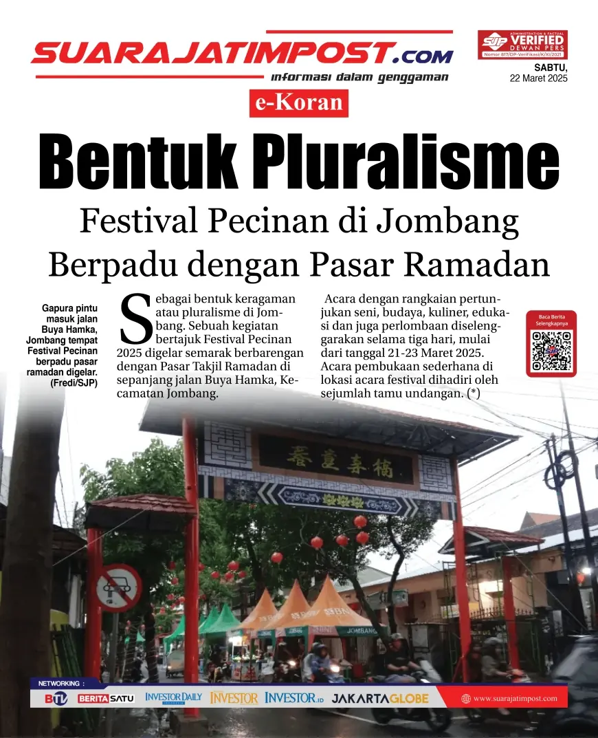 eKoran, Edisi Sabtu, 22 Maret 2025