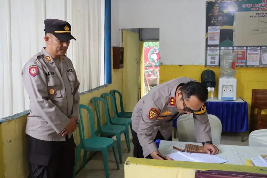 Masuki Peak Season Lebaran, Kapolres Tinjau Kesiapan Pos Pengamanan