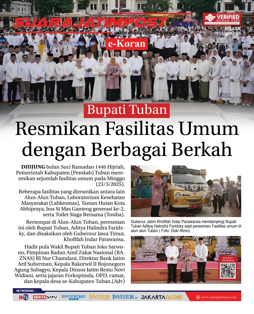 eKoran, Edisi Selasa, 25 Maret 2025