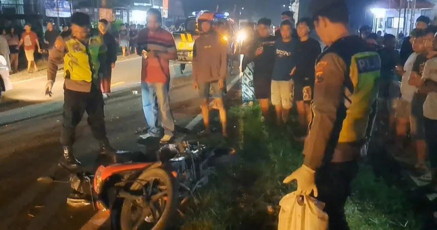 Kecelakaan Motor Disertai Ledakan Dahsyat di Blitar, Pemotor Tewas Mengenaskan Diduga Bawa Petasan