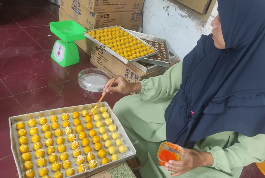 Pelaku Usaha Kue Kering Nastar di Jombang Banjir Pesanan Jelang Lebaran