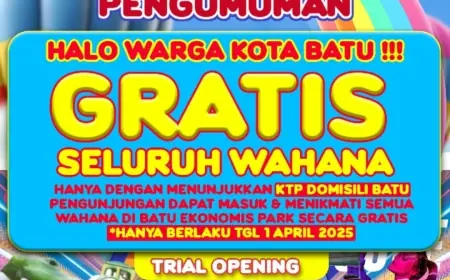 Batu Ekonomis Park Resmi Dibuka, Tebar Tiket Gratis di Hari Pertama