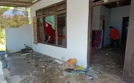 Diterbangkan dari Trenggalek, Balon Udara Berisi Mercon Meledak di Tulungagung, Polisi Amankan 7 Orang
