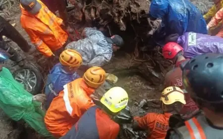 Korban Longsor di Cangar Rupanya Warga Sidoarjo, Tewas di Kedalaman Puluhan Meter