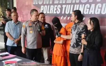 Polres Tulungagung Tangkap 7 Tersangka Ledakan Petasan Balon Udara