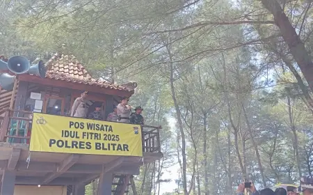 Lonjakan Wisatawan Saat Libur Lebaran, Kapolres Blitar Tinjau Tiga Destinasi Pantai Selatan