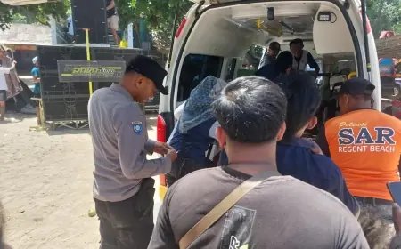 Pria Tutup Usia Saat Berlibur di Pantai Balekambang Malang