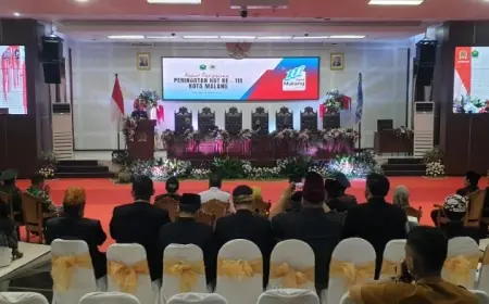 Rapat Paripurna HUT Kota Malang, Wali Kota : Satu Hati Raih Prestasi