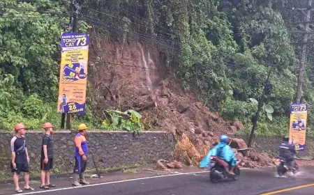 Hujan Deras Picu Longsor di Turen Malang, Sempat Terjadi Ledakan Listrik