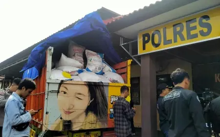 Polres Sampang Amankan Truk Bermuatan 9,6 Ton Pupuk Bersubsidi