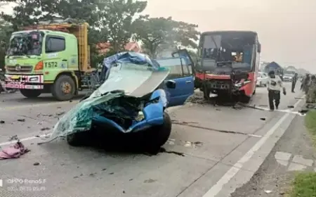Kecelakaan Maut di Gresik Tewaskan 7 Pengantar Umrah dari Tuban