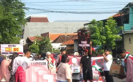 Bela Palestina, Mahasiswa di Jombang Serukan Boikot McD dan KFC