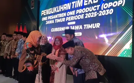 Eko-Tren OPOP Jatim Kukuhkan Tim Baru, Gubernur Khofifah: Masa Depan OPOP Semakin Kuat dan Meluas