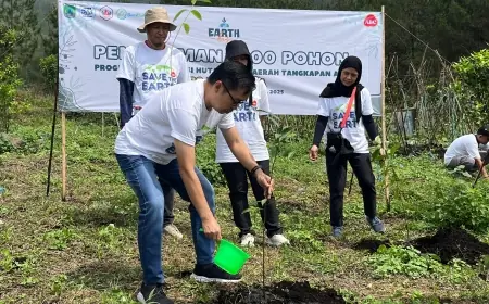 Jaga Kelestarian Lingkungan di Jatim, ABC Indonesia Tanam 1.000 Pohon di Pasuruan