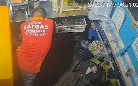 Pencurian di Warung Es Degan oleh Pria Berseragam Satgas, Pemkot Surabaya Angkat Bicara