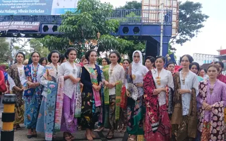 Kartinian Nang Kayutangan, Jadi Ajang Kampanye Batik dan Kebaya di Kota Malang