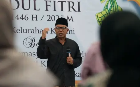 Wakil Wali Kota Kediri Qowimuddin Halalbihalal di Kelurahan Ketami