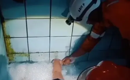 Kaki Bocah Tersedot Saluran Pipa Pembuangan Air Kolam Renang di Jombang
