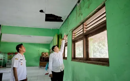 Empat Ruang SDN Wonokerto Rusak Parah, Disdik Pasuruan Didesak Segera Perbaiki