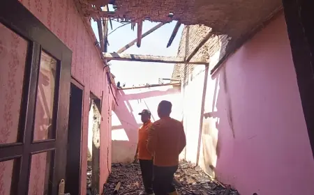 Dua Rumah di Kalisat Jember Terbakar, Uang Rp10 Juta Hangus