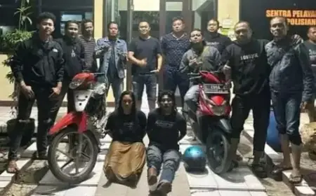 Kompak Curi Motor Bareng, Pasutri di Probolinggo Dibekuk Polisi