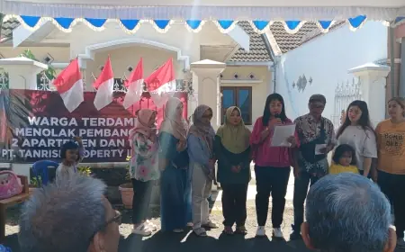 Warga Peduli Lingkungan Tolak Mega Proyek Apartemen dan Hotel PT. Tanrise Property Indonesia