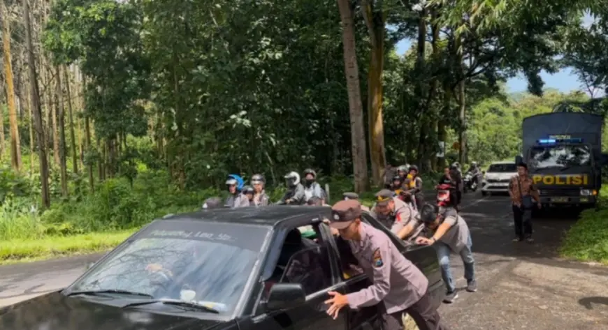Pastikan Arus Balik Lebaran Lancar, Polres Blitar Siagakan Pleton Patroli dan Urai