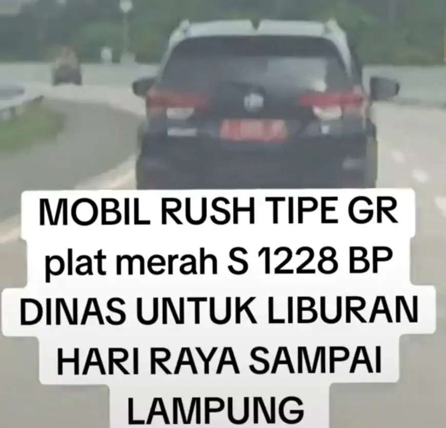 Viral, Mobil Dinas Pelat S Bojonegoro Dipakai Mudik