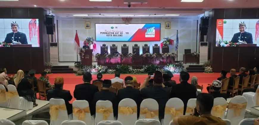 Rapat Paripurna HUT Kota Malang, Wali Kota : Satu Hati Raih Prestasi