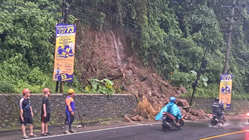 Hujan Deras Picu Longsor di Turen Malang, Sempat Terjadi Ledakan Listrik