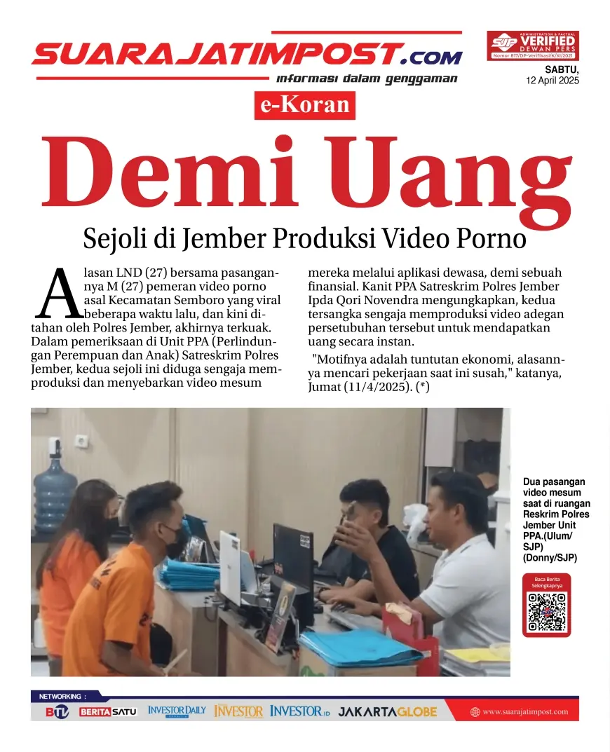 eKoran, Edisi, Sabtu,  12 April 2025
