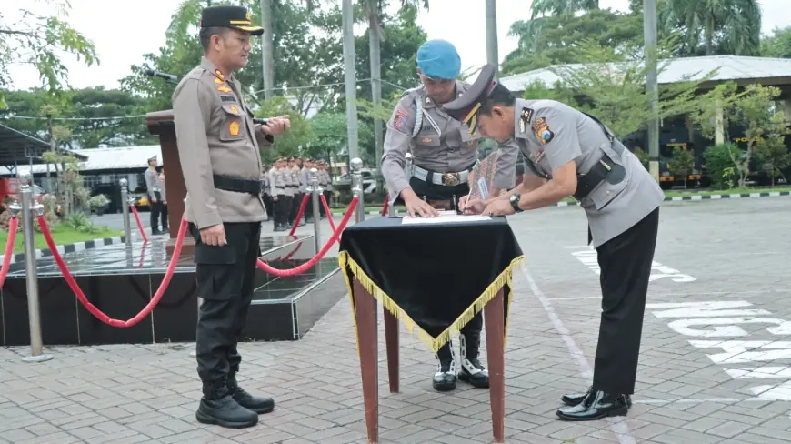 Mutasi di Lingkup Polres Nganjuk, Dua Kasat dan 1 Kapolsek Diganti