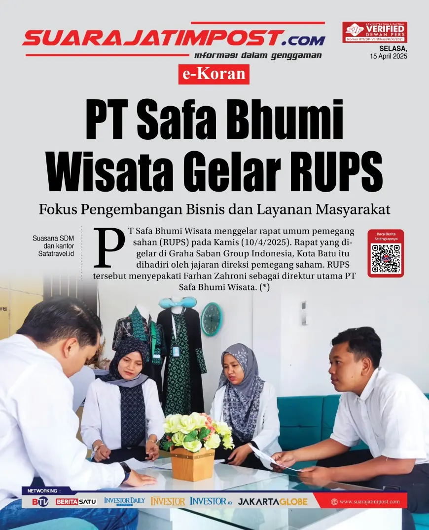 eKoran, Edisi Selasa, 15 April  2025